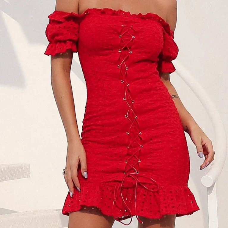 Robe Années 90  Volants