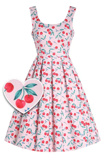 Robe cerise Amanda – Dolly and Dotty