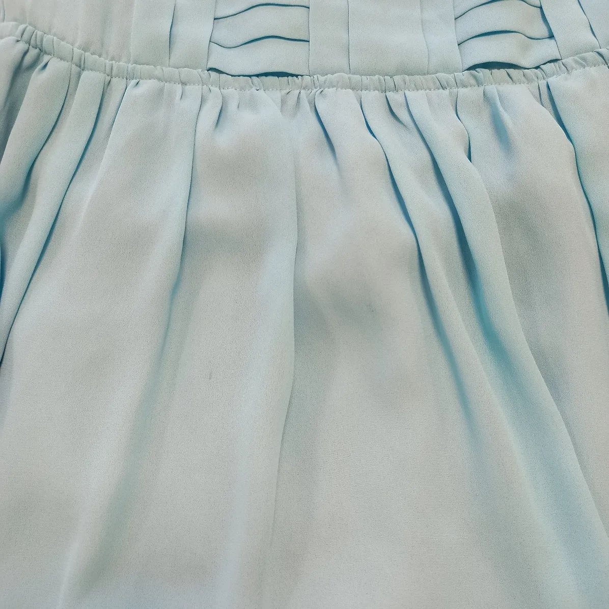 Robe longue bleu clair - Halston - T: 44