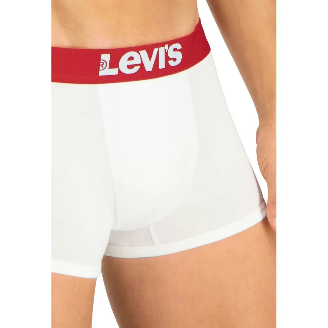 Set de 2 boxers ceinture élastique blanc en coton  Levi's Underwear - Boxer & Shorty Homme sur MenCorner